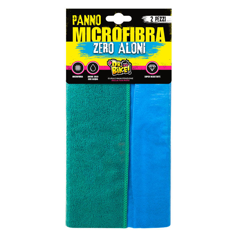 DR.BIKE SOIN ET NETTOYAGE - Chiffons en Microfibre - Sans Traces - 2 Pièces