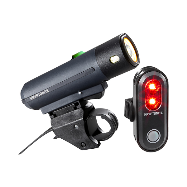 Kryptonite - Kit de lumières STREET F-500 (500 lumens) + AVENUE R-45 - noir