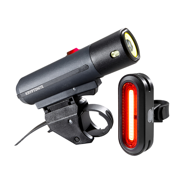 Kryptonite - Kit de lumières ALLEY F-650 (650 lumens) + AVENUE R-50 COB - noir