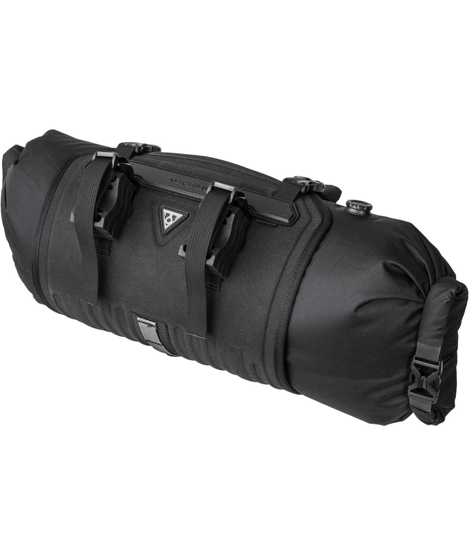 Topeak FrontLoader 8L Wasserdichte Lenker-Tasche mit Klettbändern und schwarzen Schnallen
