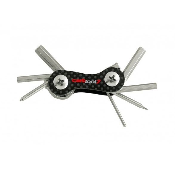 Herramienta multiusos con mango de fibra de carbono Barbieri bike tool 7 funciones